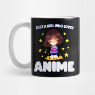just a girl who loves anime - Chibi anime Mug